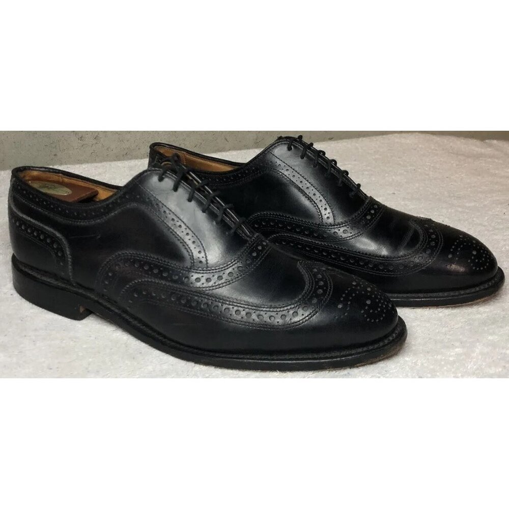 Allen Edmonds Broadstreet Black Leather Oxfords Dress Shoes Men's Size 10E